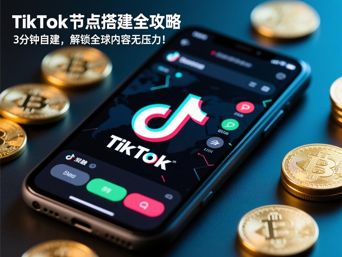 TikTok节点搭建全攻略,手机3分钟自建,解锁全球内容无压力!