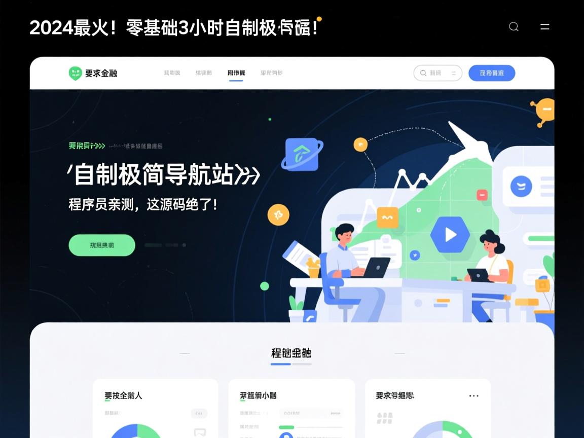 2024最火!零基础3小时自制极简导航站,程序员亲测,这源码绝了!