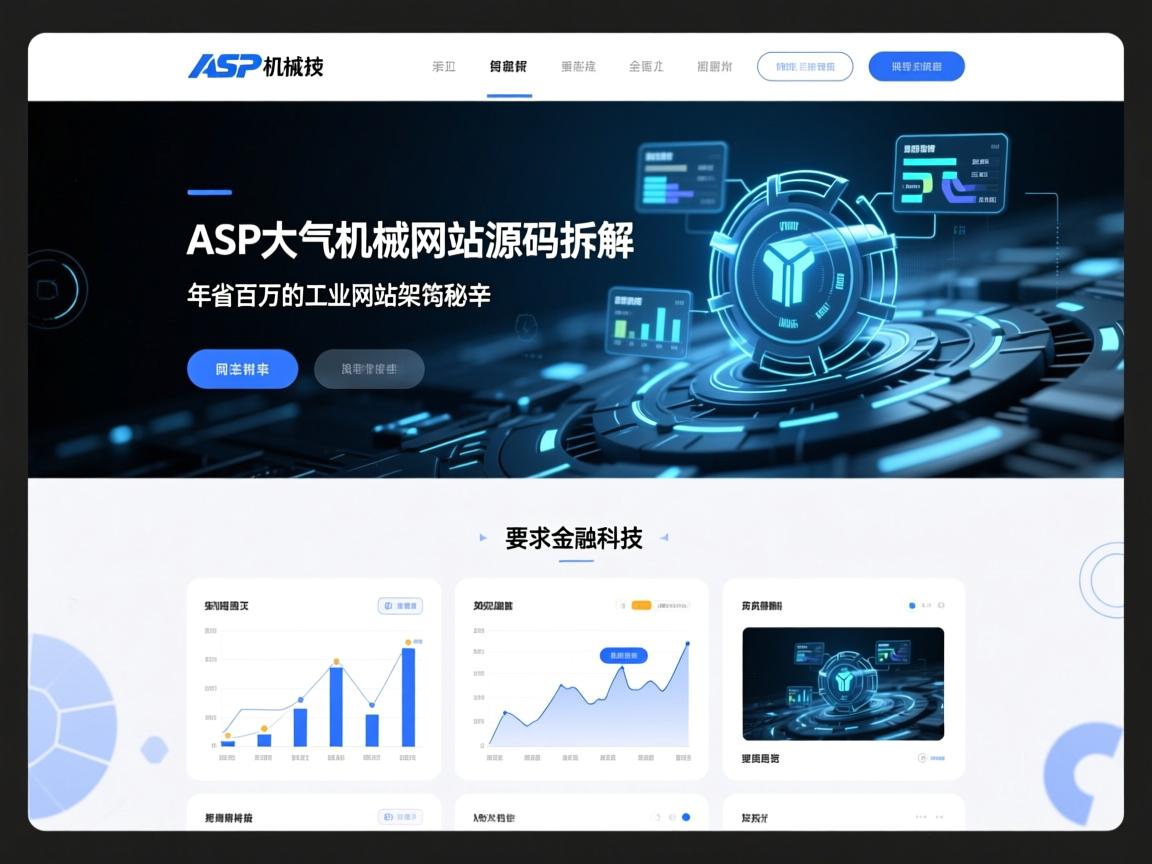 ASP大气机械网站源码拆解,年省百万的工业网站架构秘辛