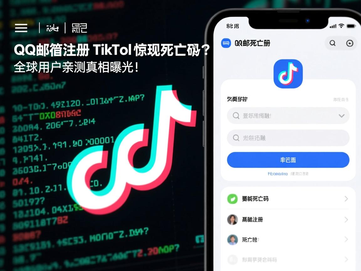 QQ邮箱注册TikTok惊现死亡代码？全球用户亲测真相曝光！