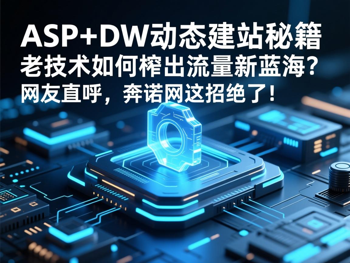 ASP+DW动态建站秘籍，老技术如何榨出流量新蓝海？网友直呼，奔诺网这招绝了！