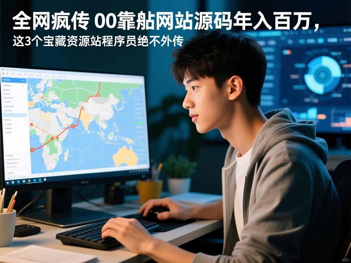 全网疯传!00后靠导航网站源码年入百万,这3个宝藏资源站程序员绝不外传