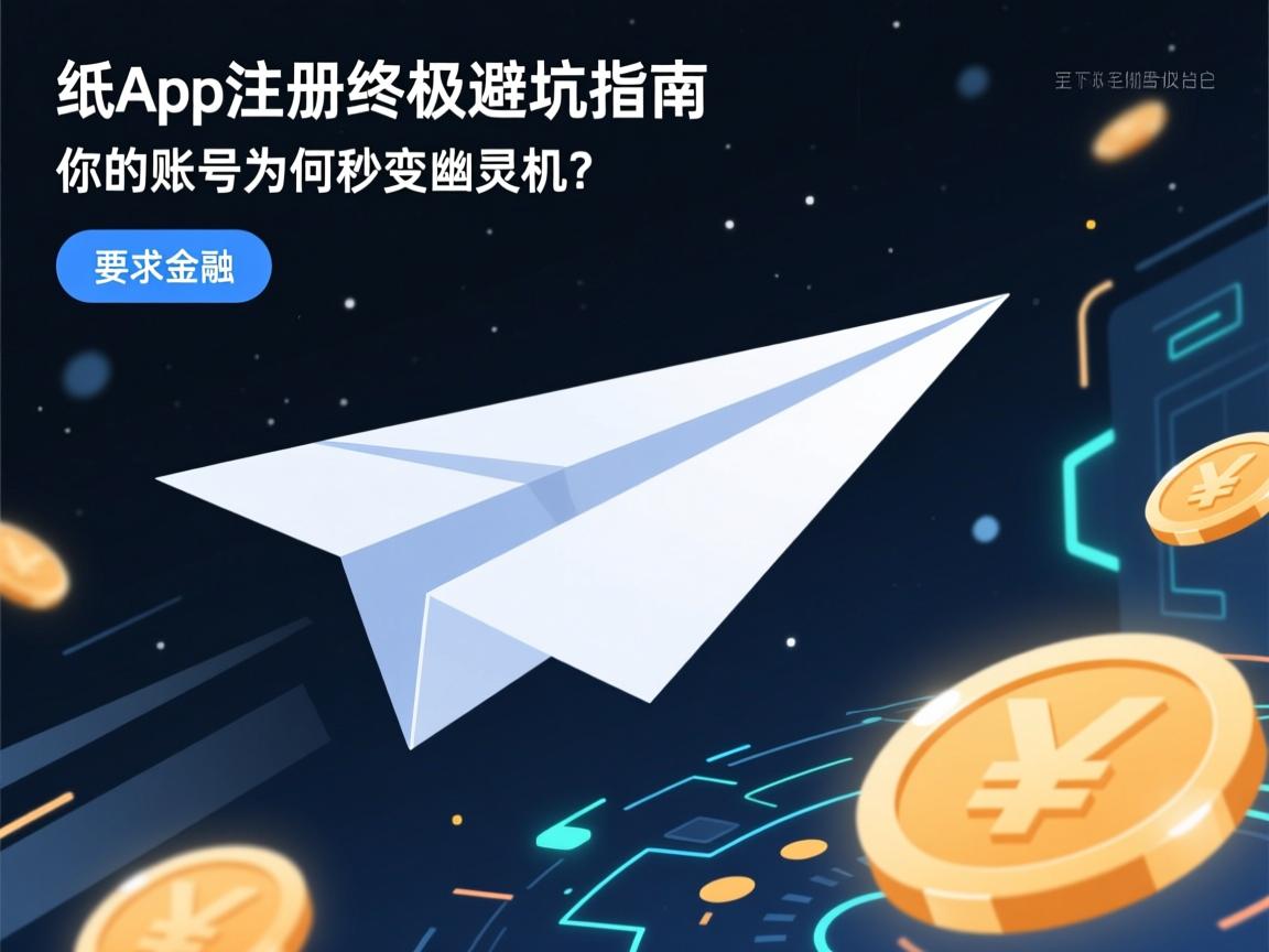 纸飞机App注册终极避坑指南，你的账号为何秒变幽灵机？
