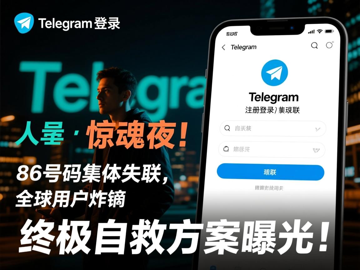 Telegram注册登录惊魂夜！86号码集体失联，全球用户炸锅，终极自救方案曝光！