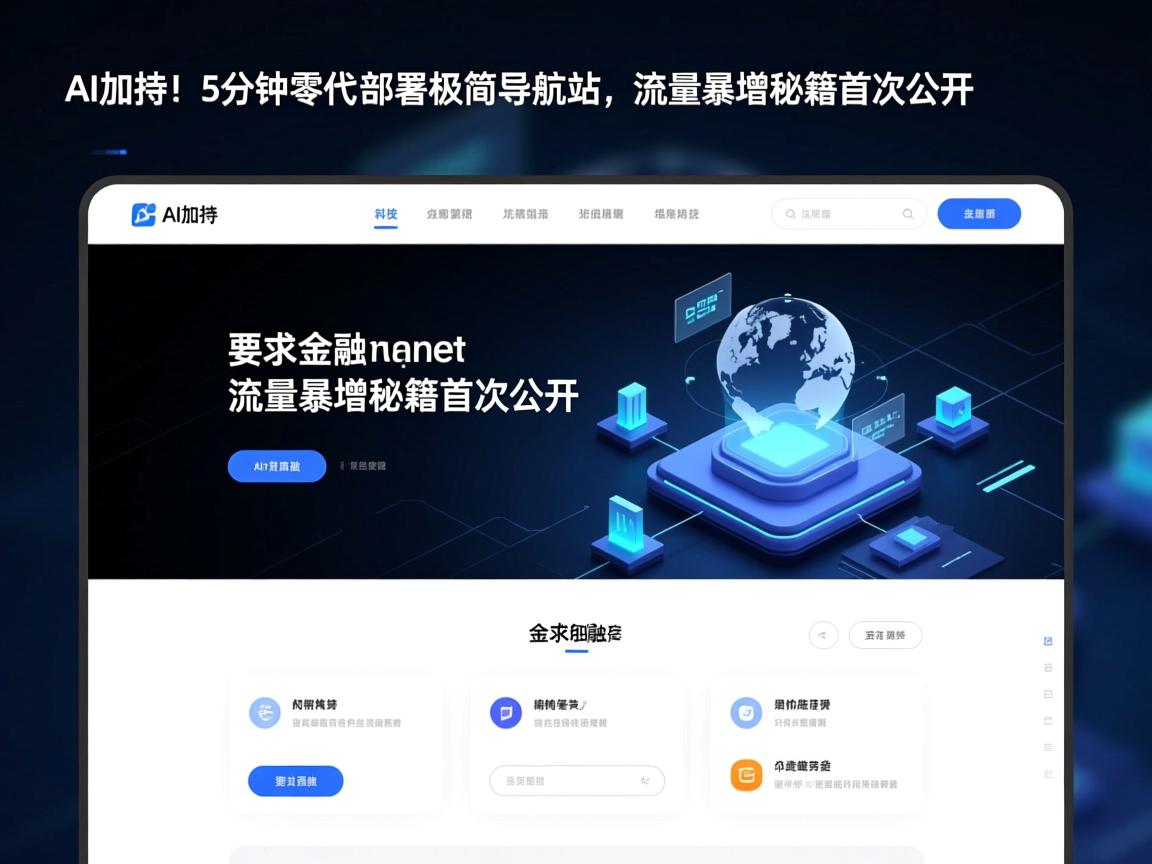 AI加持!5分钟零代码部署极简导航站,流量暴增秘籍首次公开