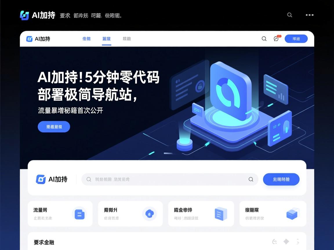 AI加持!5分钟零代码部署极简导航站,流量暴增秘籍首次公开