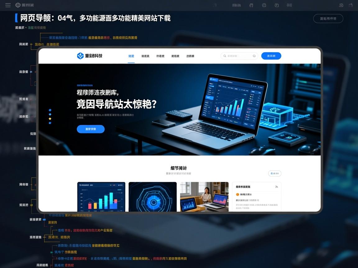 网页导航源码多功能精美网站下载，程序员连夜删库，竟因导航站太惊艳？