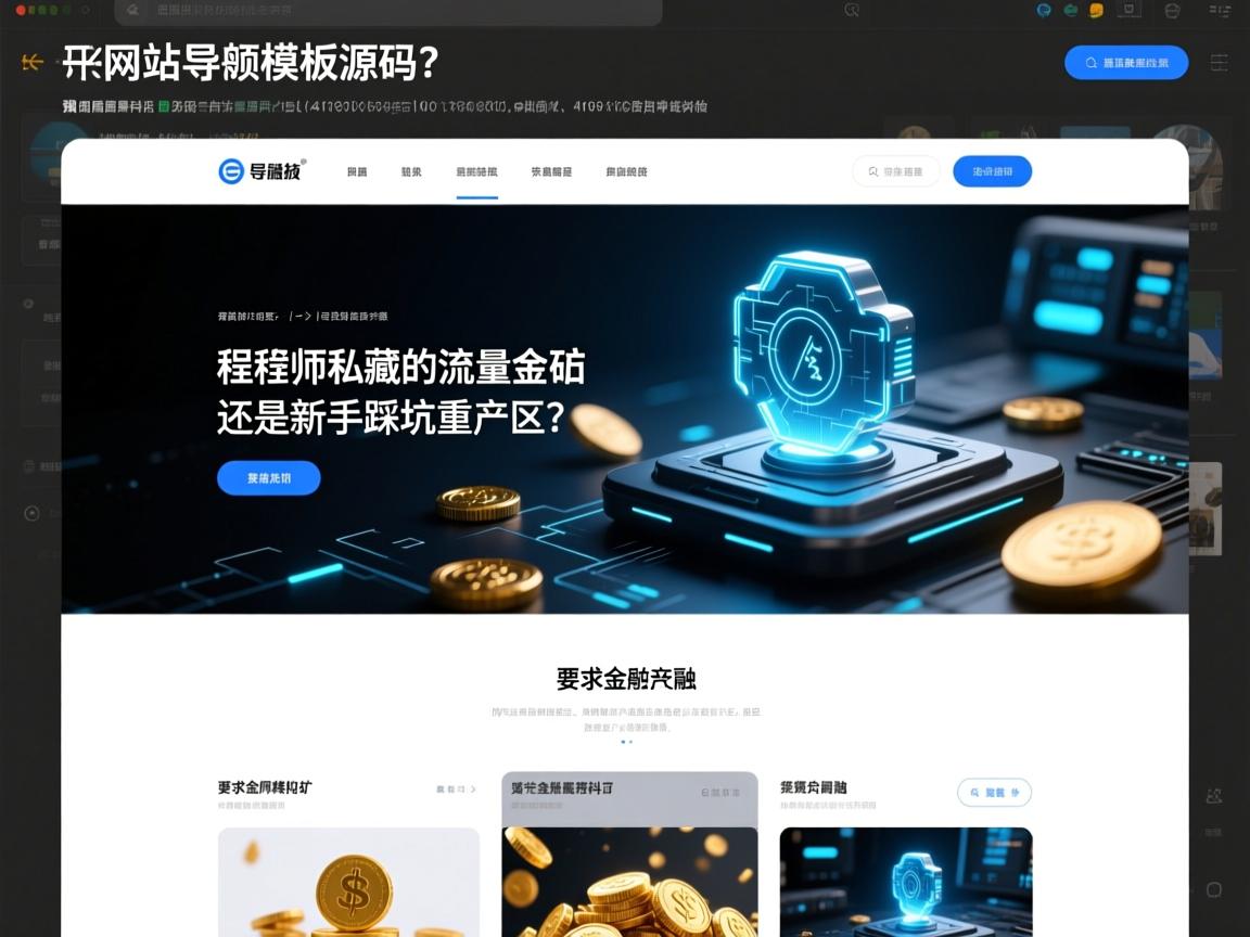 网站导航模板源码，程序员私藏的流量金矿还是新手踩坑重灾区？