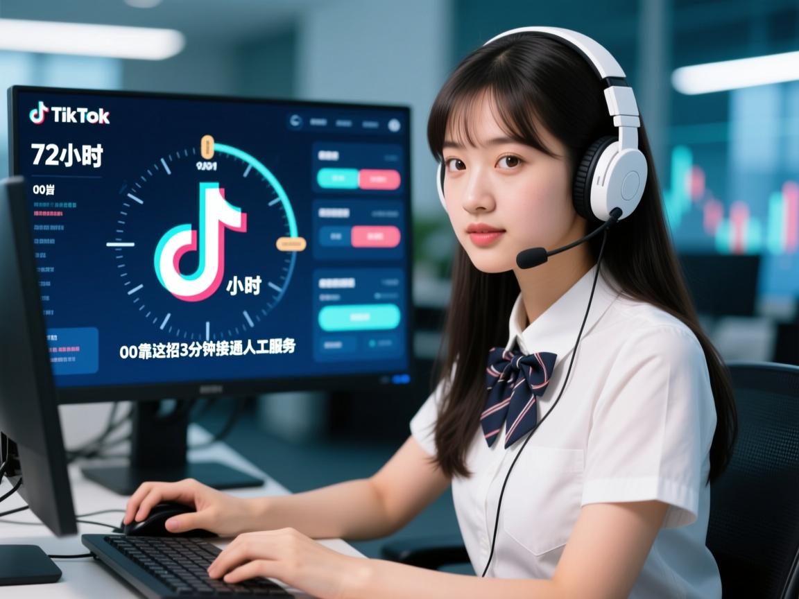 TikTok客服失联72小时!00后女生靠这招3分钟接通人工服务