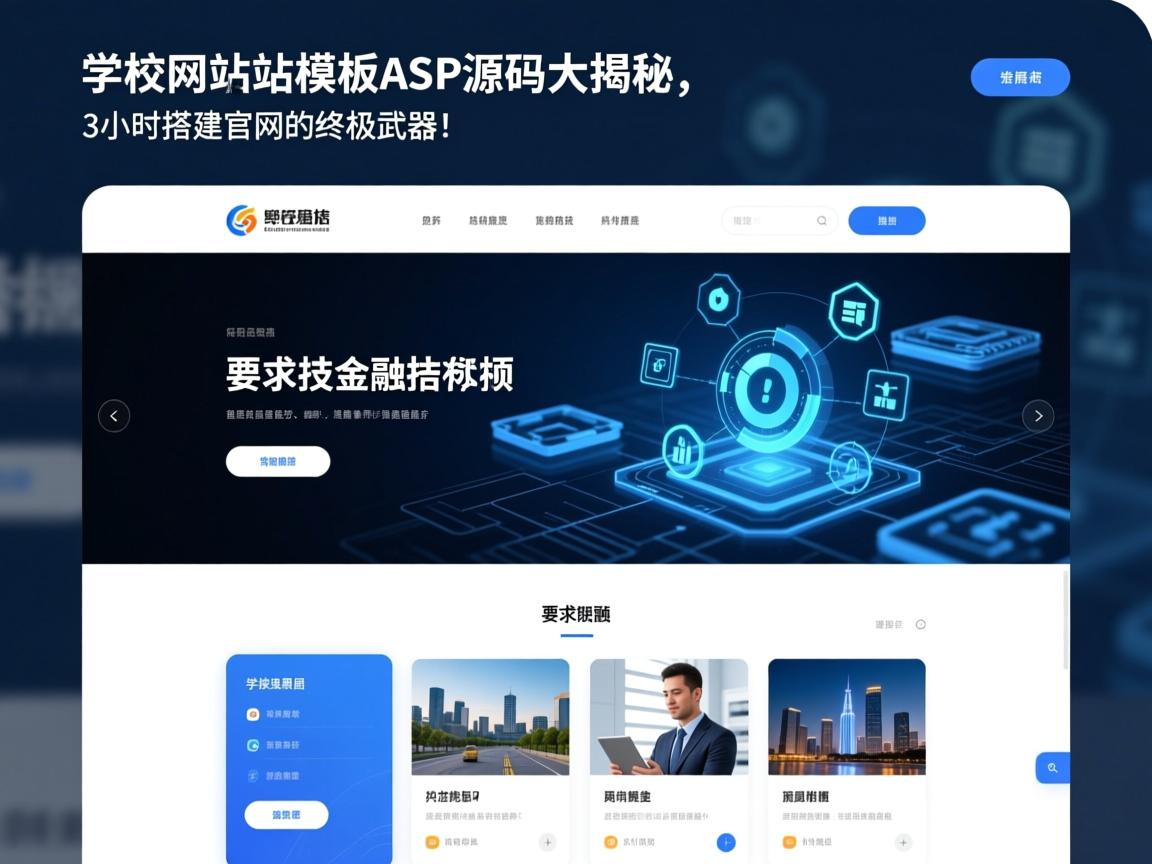 学校网站模板ASP源码大揭秘,3小时搭建官网的终极武器!