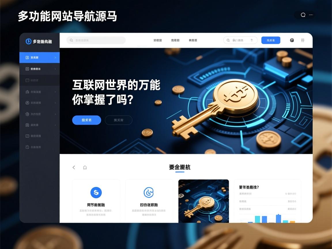 多功能网站导航源码，互联网世界的万能钥匙，你掌握了吗？