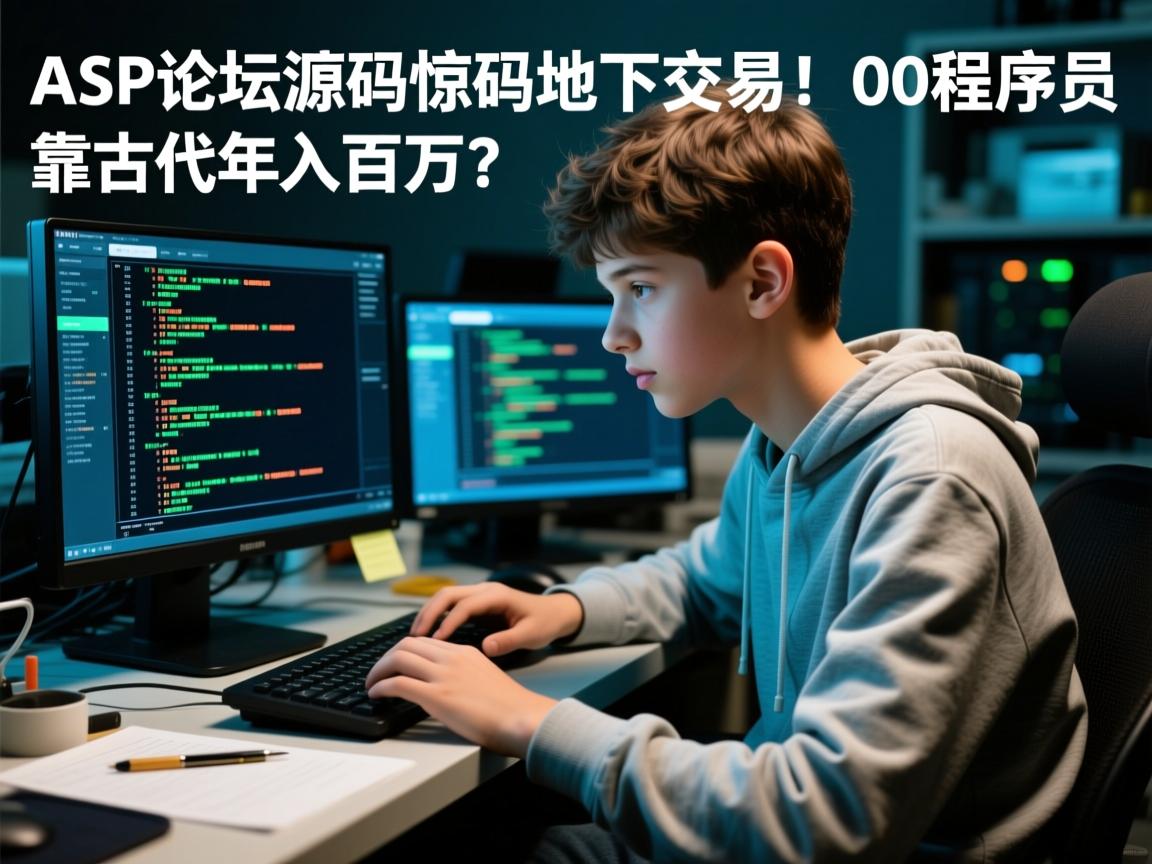 ASP论坛源码惊现地下交易!00后程序员靠古董代码年入百万?