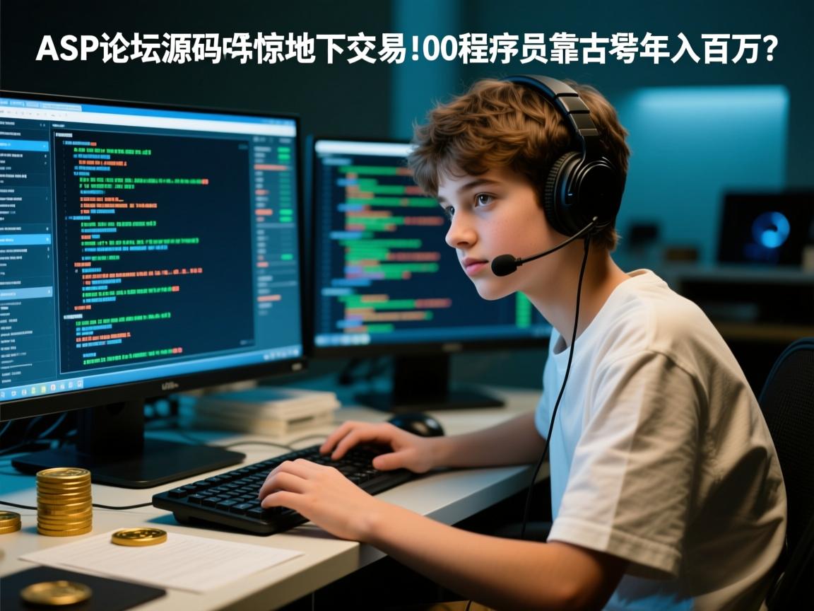 ASP论坛源码惊现地下交易!00后程序员靠古董代码年入百万?