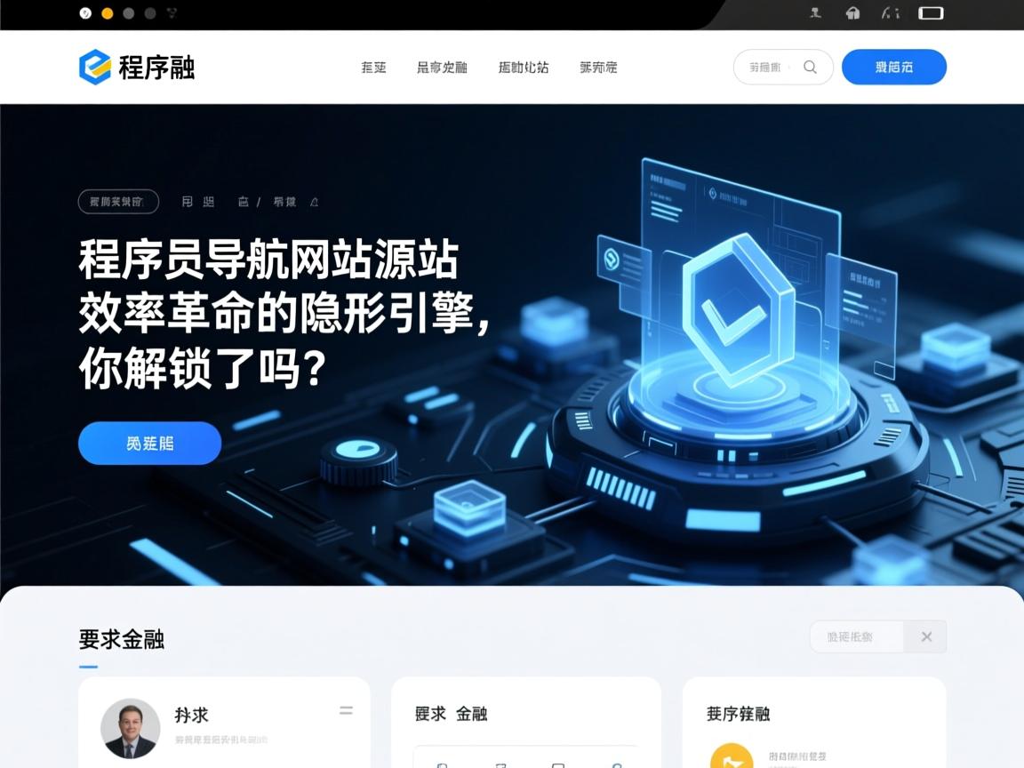 程序员导航网站源码,效率革命的隐形引擎,你解锁了吗?