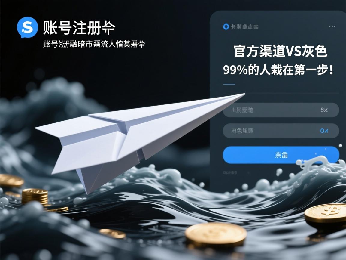 纸飞机账号注册暗流涌动，官方渠道VS灰色市场，99%的人栽在第一步！