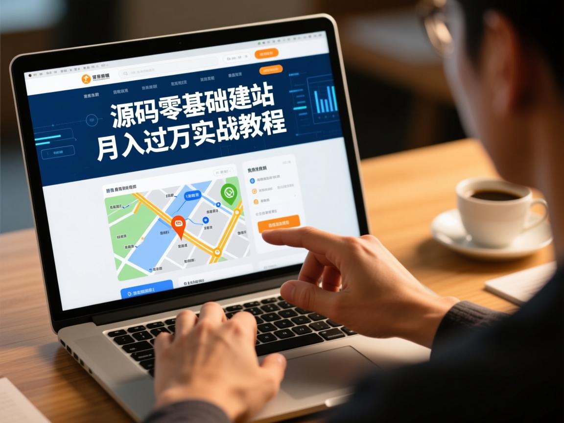 手把手教你用导航网站源码零基础建站,月入过万实战教程