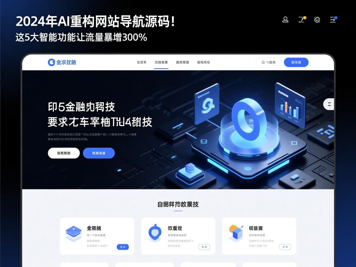 2024年AI重构网站导航源码！这5大智能功能让流量暴增300%