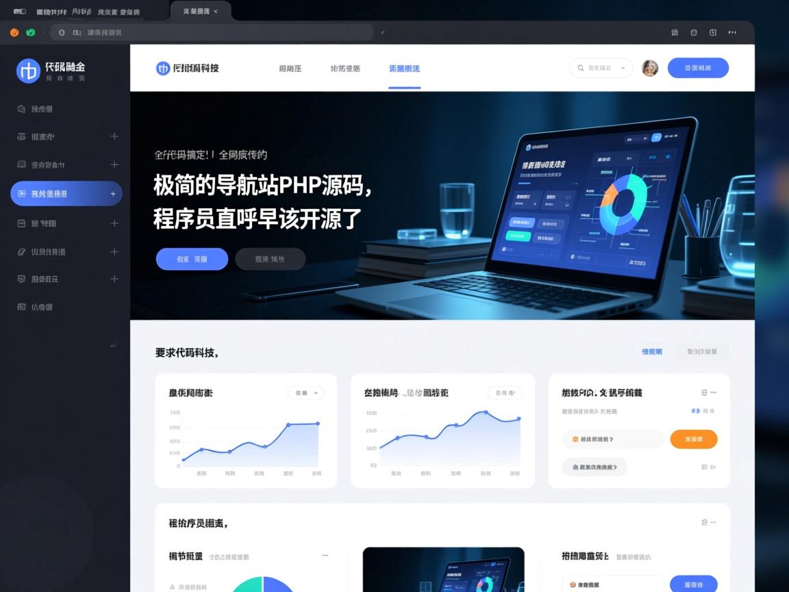 3行代码搞定!全网疯传的极简导航站PHP源码,程序员直呼早该开源了