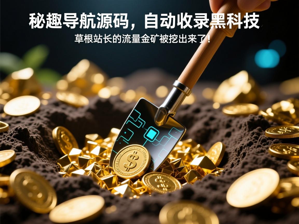 秘趣导航源码，自动收录黑科技，草根站长的流量金矿被挖出来了！