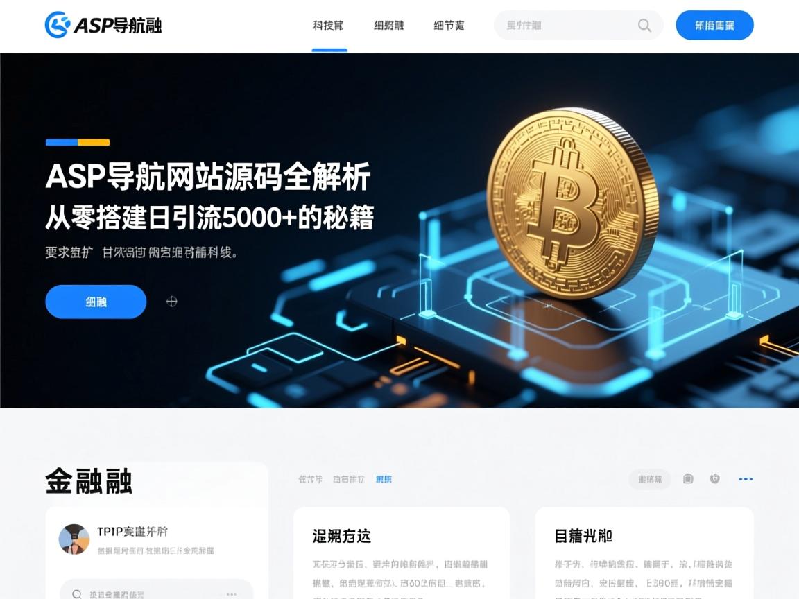 ASP导航网站源码全解析,从零搭建日引流5000+的秘籍
