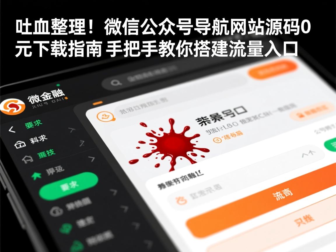 吐血整理!微信公众号导航网站源码0元下载指南,手把手教你搭建流量入口