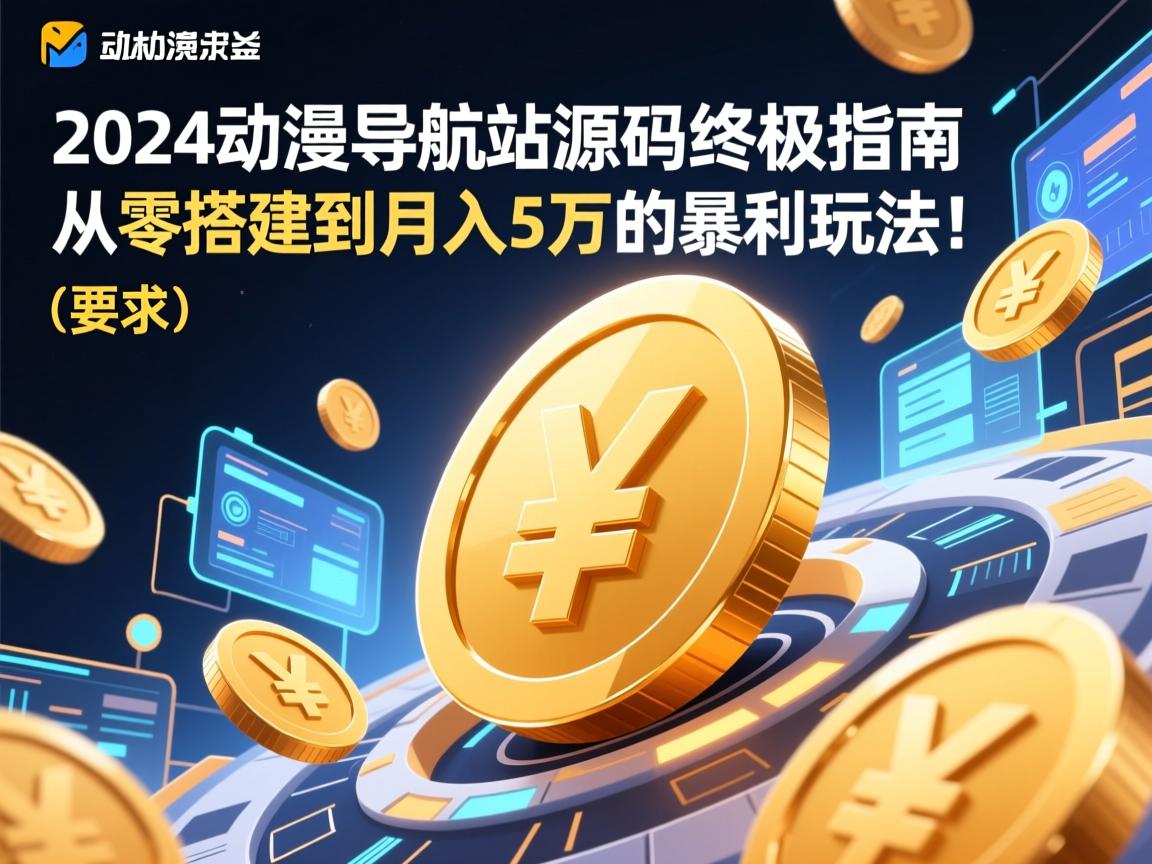 2024动漫导航站源码终极指南,从零搭建到月入5万的暴利玩法!