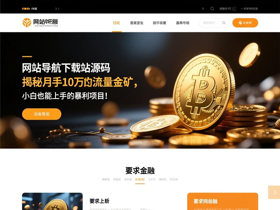 网站导航下载站源码,揭秘月入10万的流量金矿,小白也能上手的暴利项目!