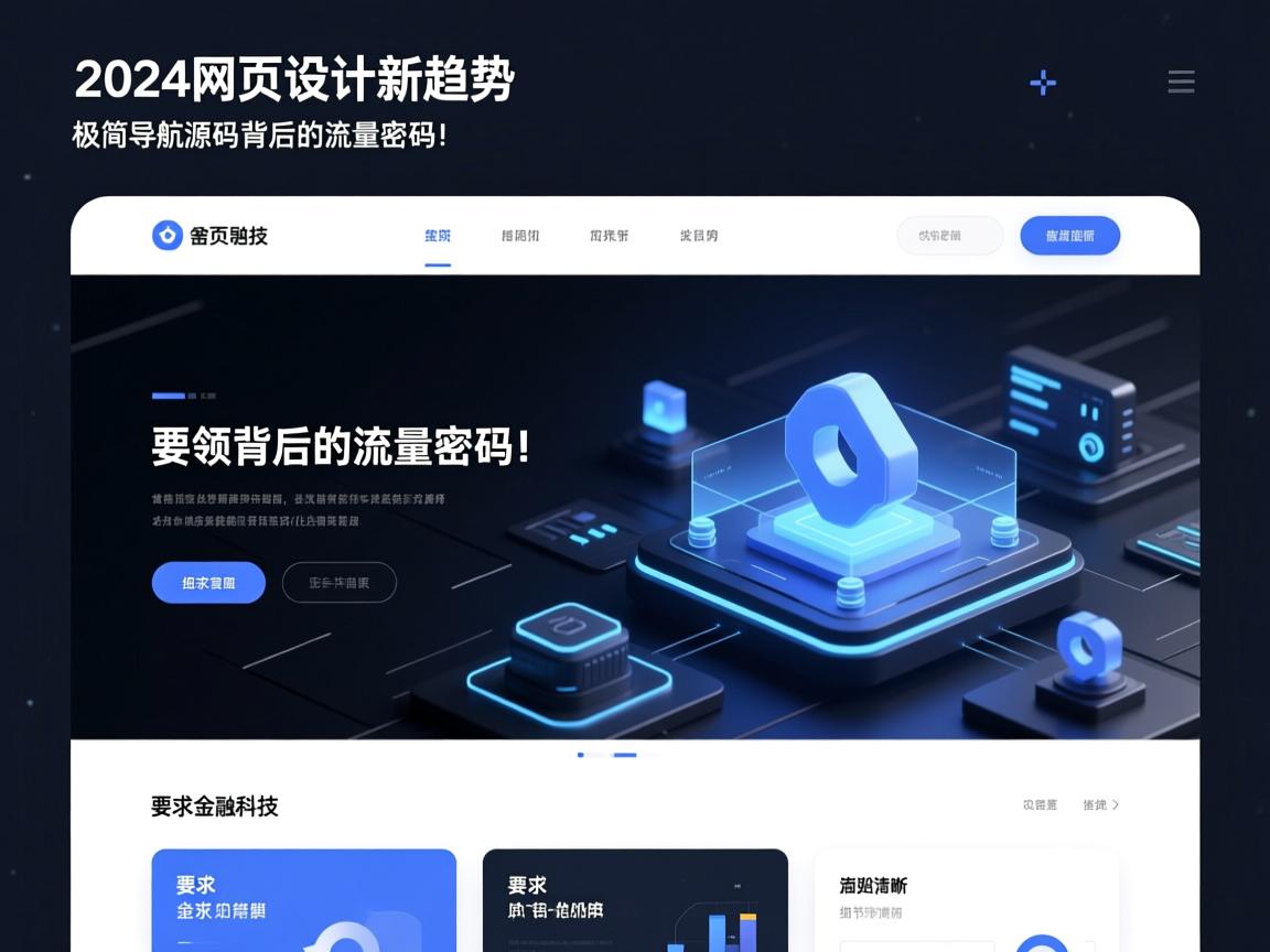 2024网页设计新趋势,极简导航源码背后的流量密码!