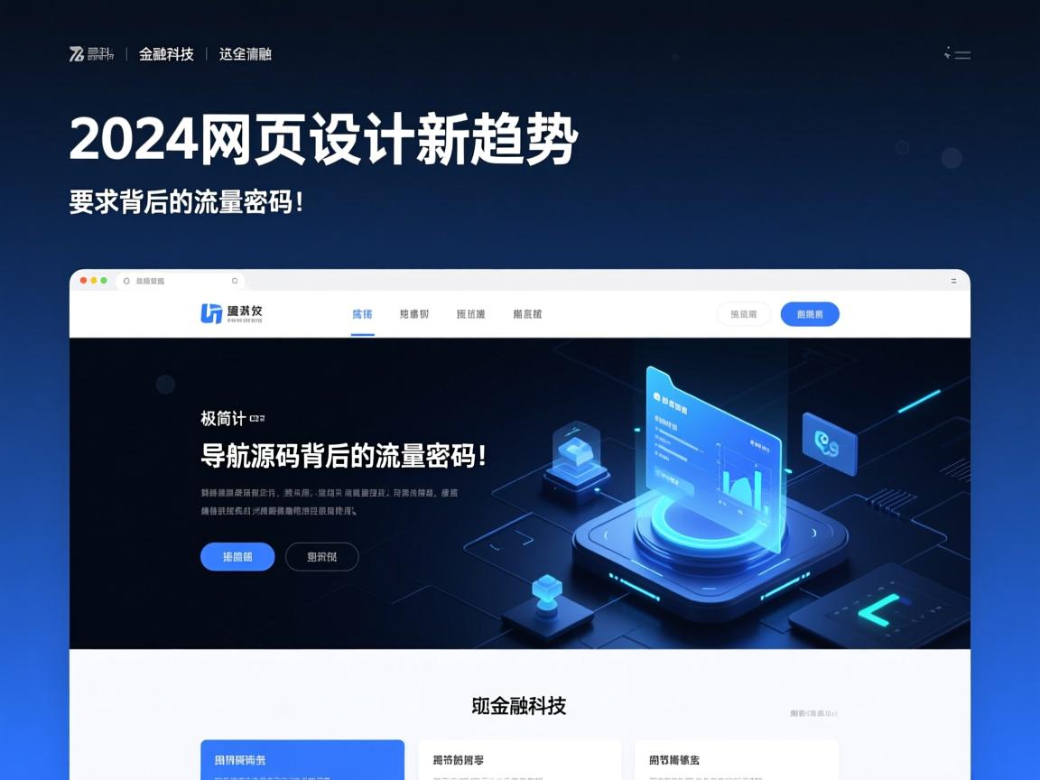 2024网页设计新趋势,极简导航源码背后的流量密码!