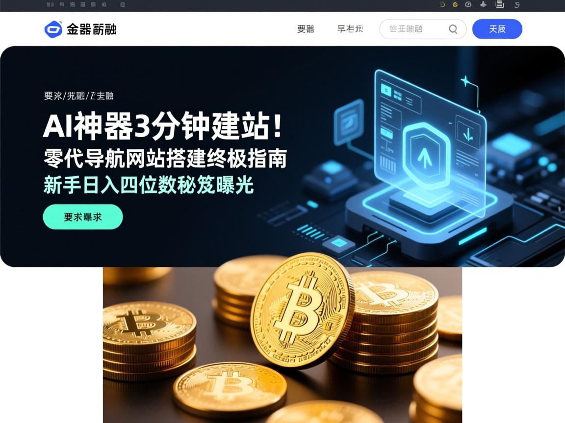 AI神器3分钟建站!零代码导航网站搭建终极指南,新手日入四位数秘笈曝光
