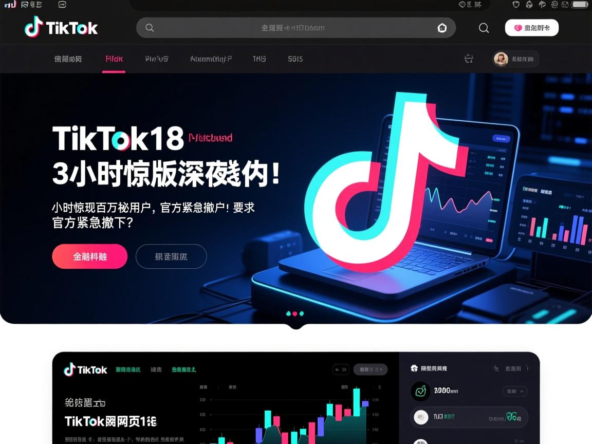 TikTok18网页版深夜上线!3小时惊现百万神秘用户,官方紧急撤下?