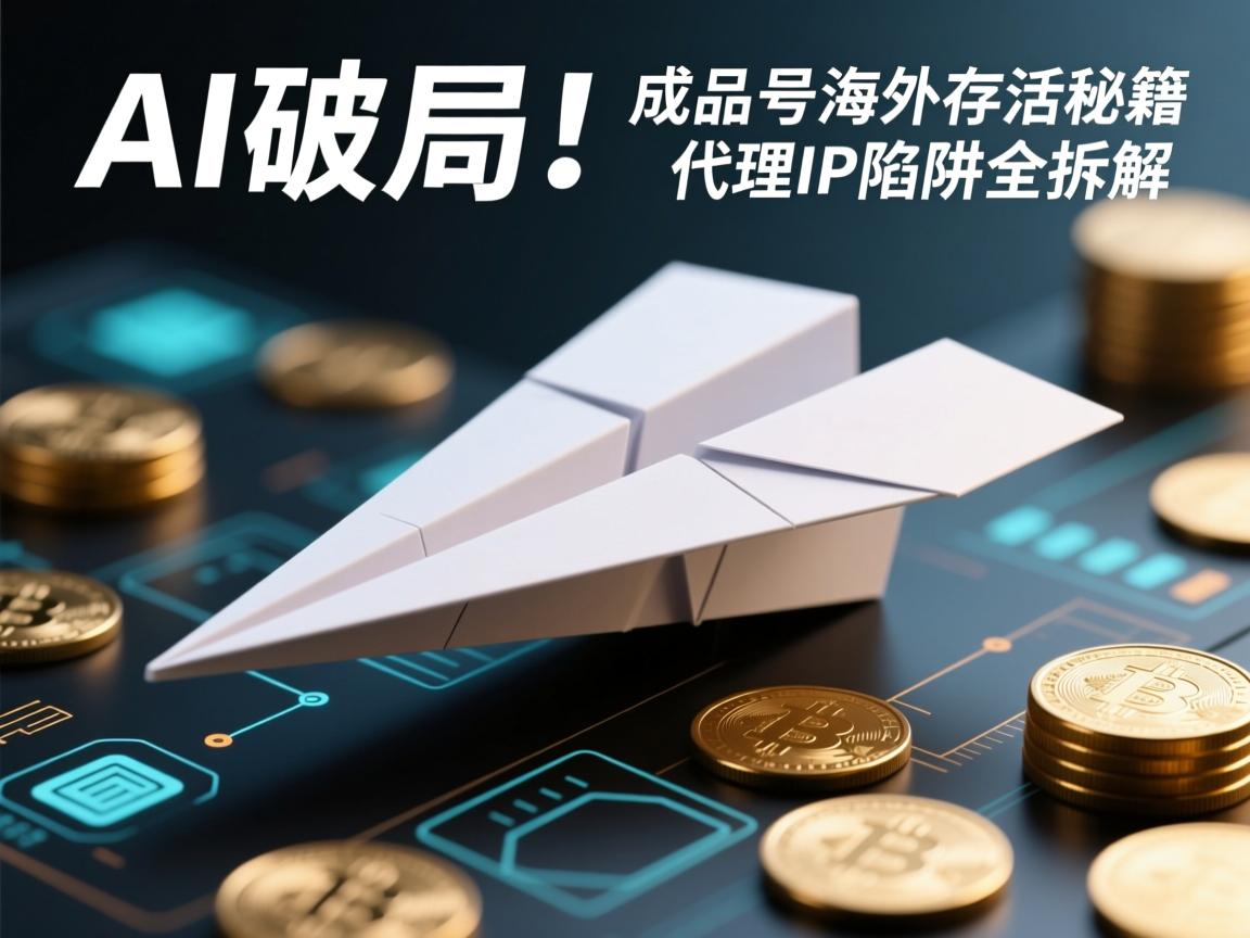 AI破局!纸飞机成品号海外存活秘籍,代理IP陷阱全拆解