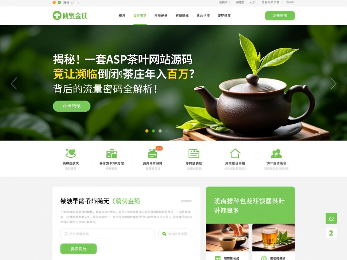 揭秘！一套ASP茶叶网站源码，竟让濒临倒闭的茶庄年入百万？背后的流量密码全解析！