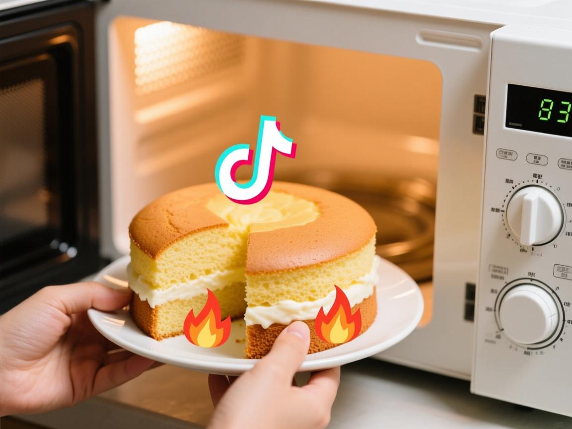 零基础也能爆红!TikTok涨粉秘籍+3分钟微波蛋糕教程,手残党亲测有效🔥