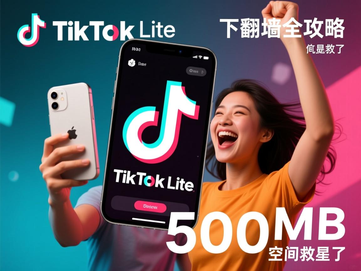 iPhone用户狂喜！TikTok Lite免翻墙下载全攻略，500MB空间救星来了
