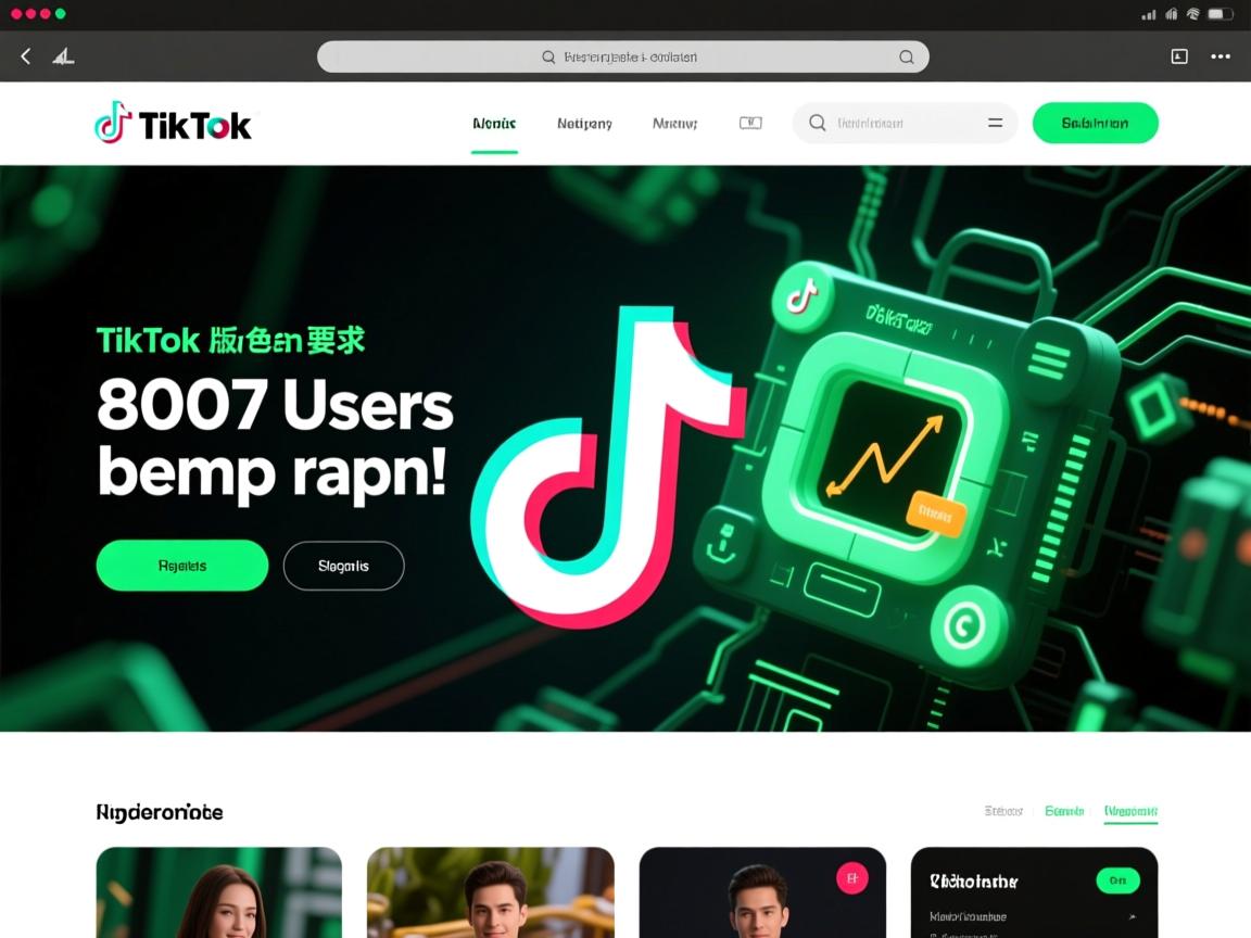 TikTok绿色版网站,800万用户背后的致命陷阱!