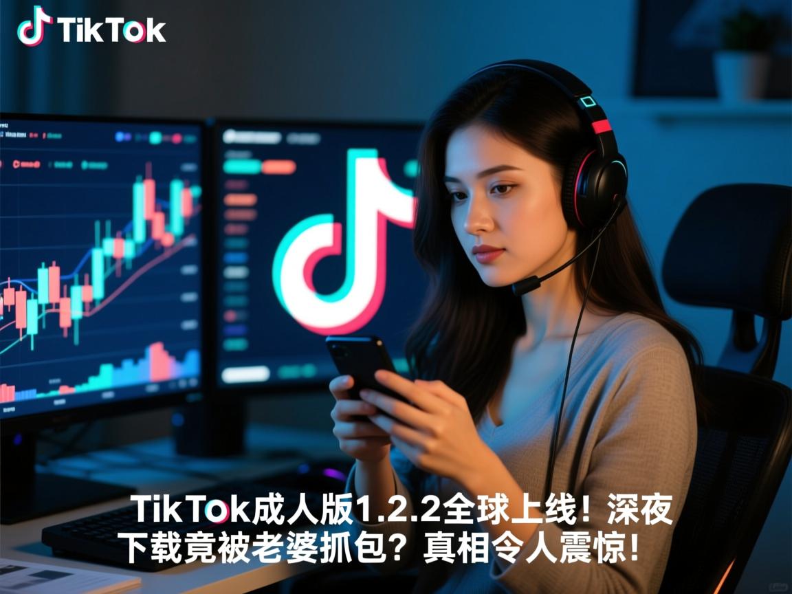 TikTok成人专版1.2.2全球上线!深夜下载竟被老婆抓包?真相令人震惊!