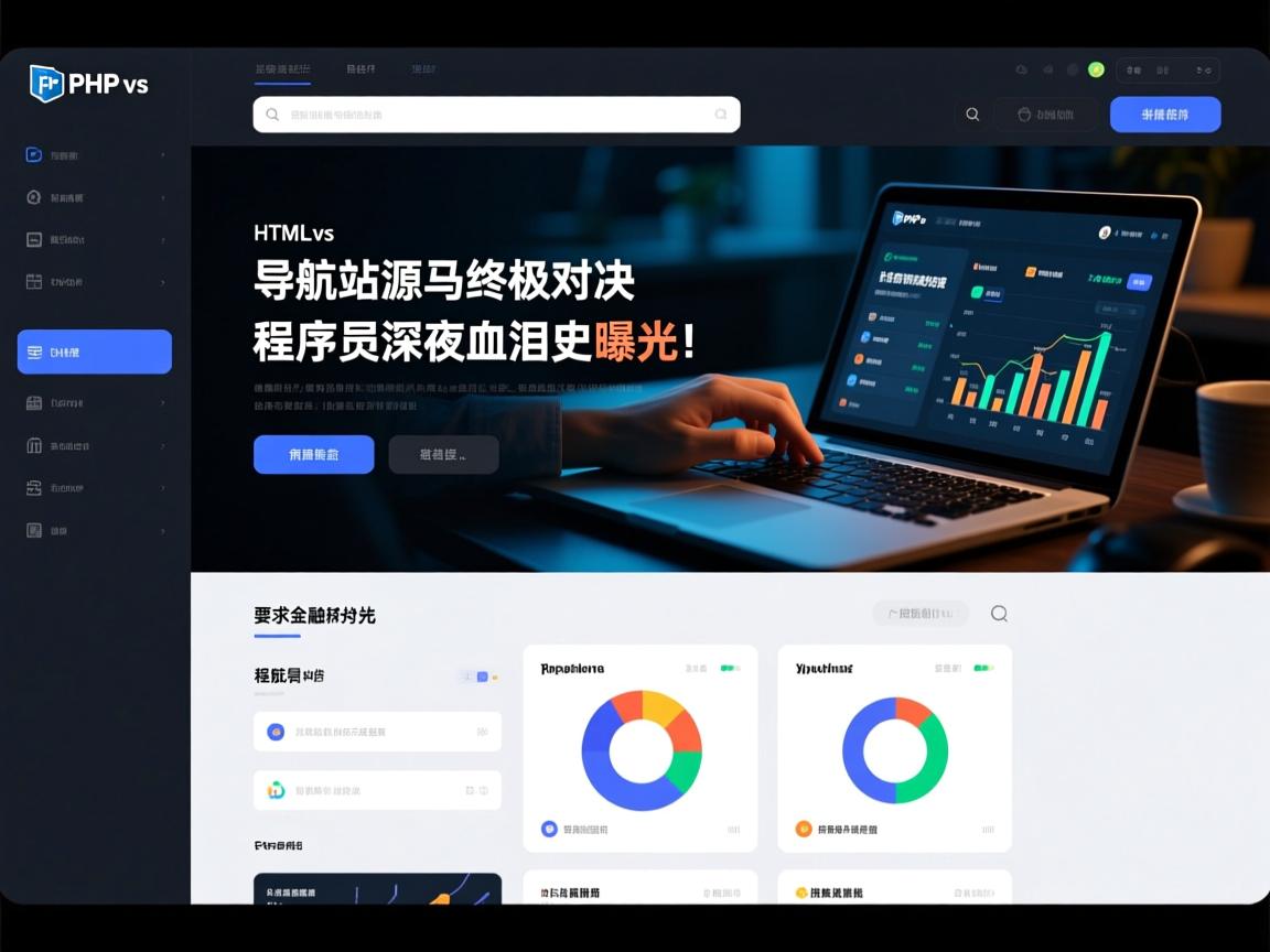 PHP vs HTML导航站源码终极对决,程序员深夜血泪史曝光!