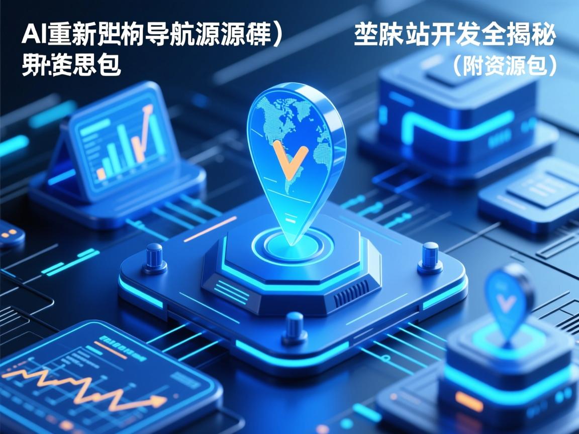 AI重构导航源码！蓝色导航站开发全揭秘（附资源包）