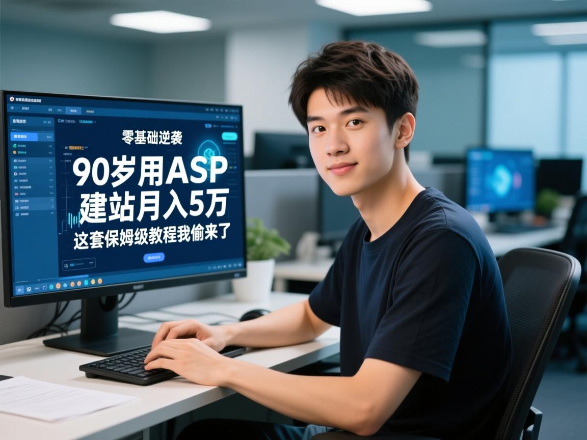 零基础逆袭!90后小伙用ASP建站月入5万,这套保姆级教程我偷来了