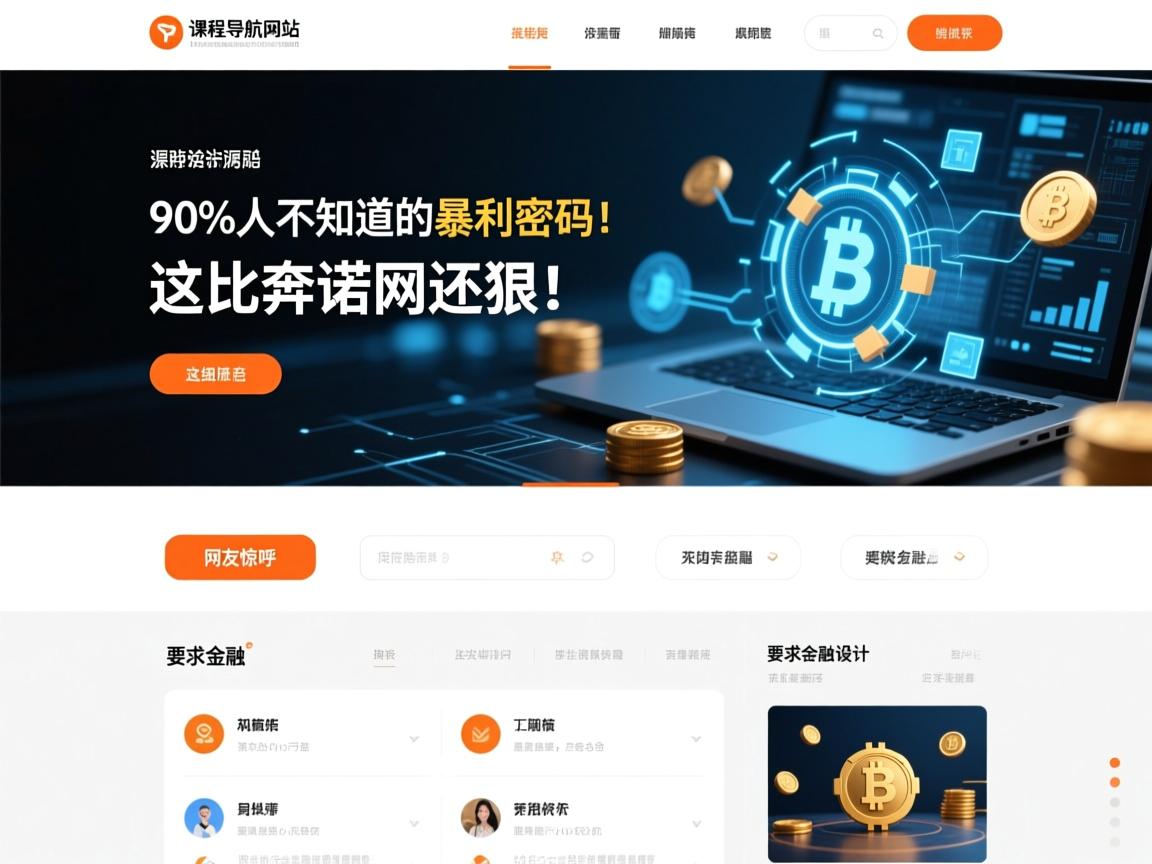 课程导航网站源码，90%人不知道的暴利密码！网友惊呼，这比奔诺网还狠！