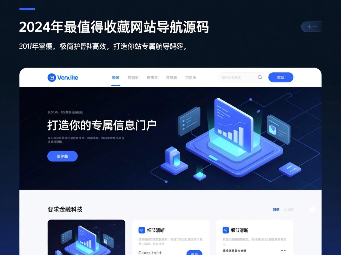 2024年最值得收藏的网站导航源码，极简高效，打造你的专属信息门户