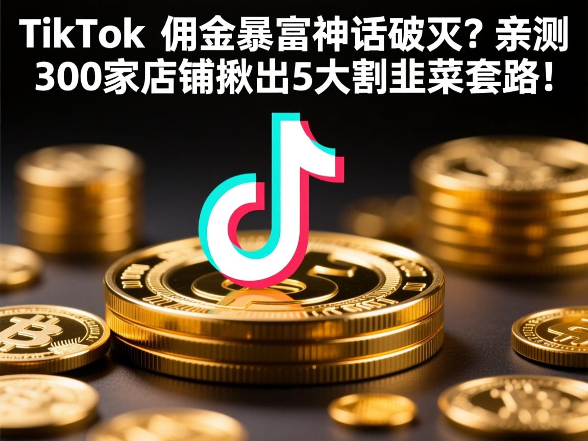 TikTok佣金暴富神话破灭?亲测300家店铺揪出5大割韭菜套路!