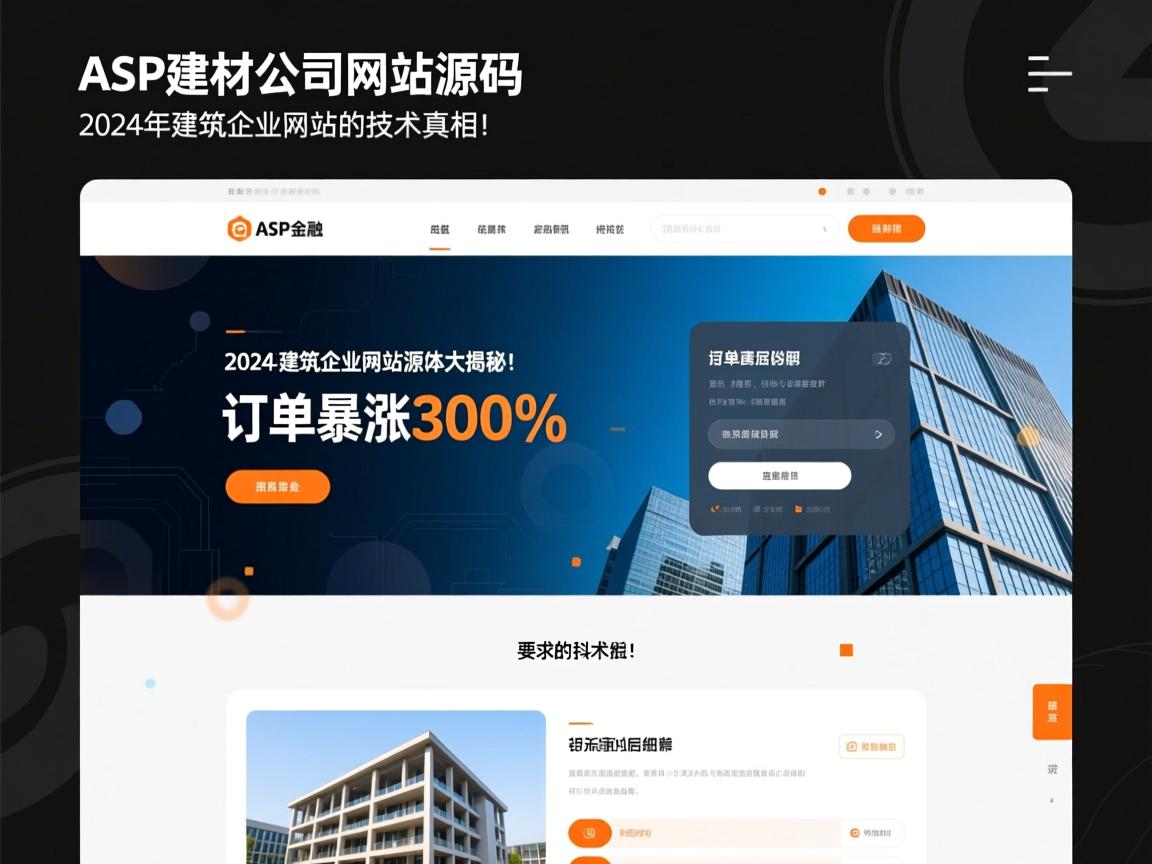 ASP建材公司网站源码，2024年建筑企业网站源码大揭秘，订单暴涨300%背后的技术真相！