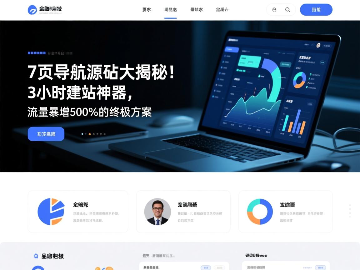 单页导航源码大揭秘!3小时建站神器,流量暴增500%的终极方案