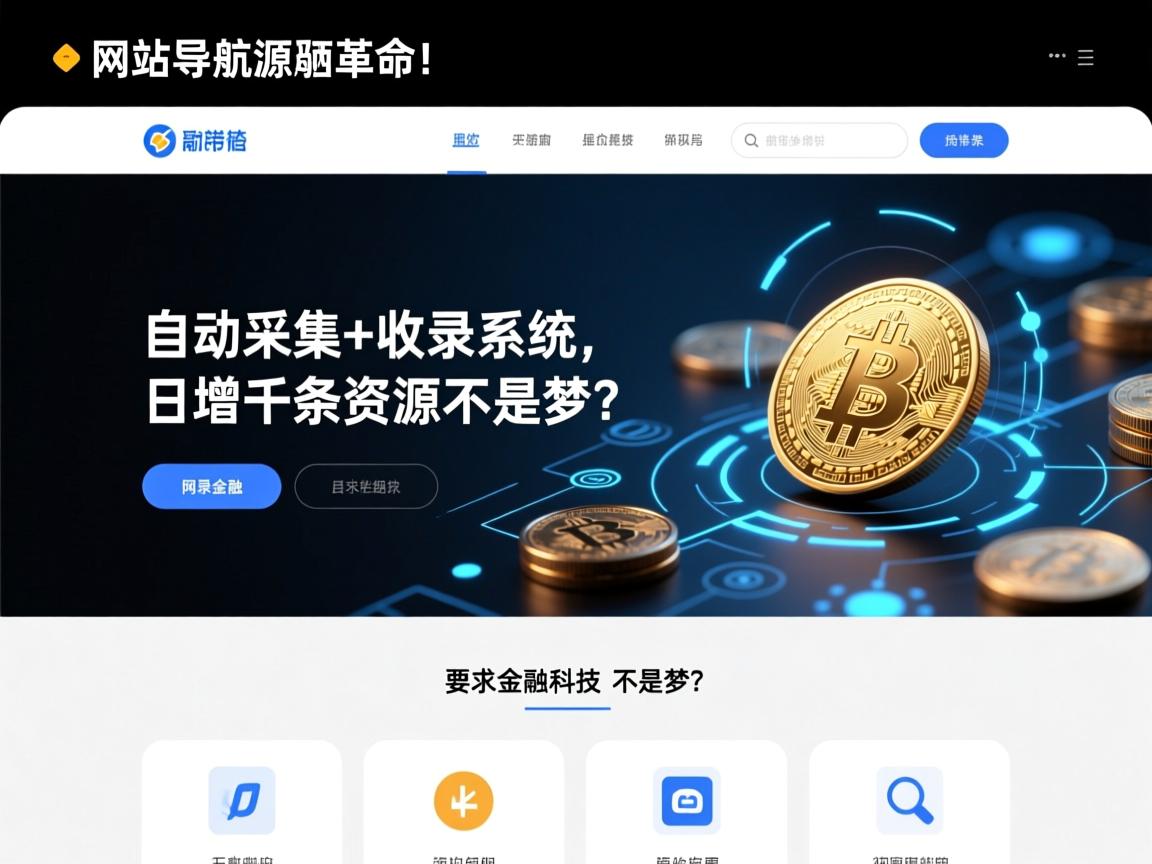 网站导航源码革命！自动采集+收录系统，日增千条资源不是梦？