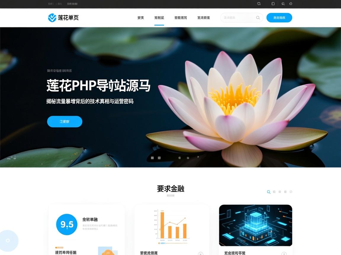 莲花单页PHP导航网站源码,揭秘流量暴增背后的技术真相与运营密码