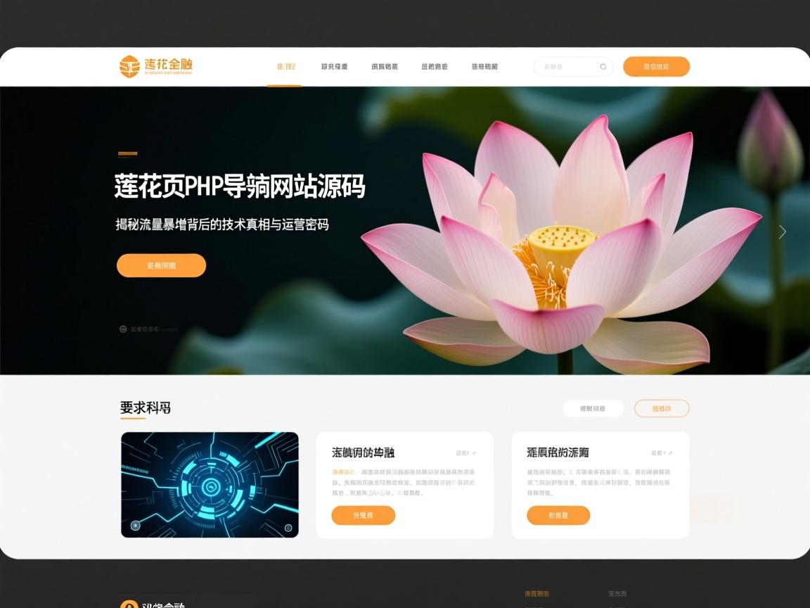 莲花单页PHP导航网站源码,揭秘流量暴增背后的技术真相与运营密码