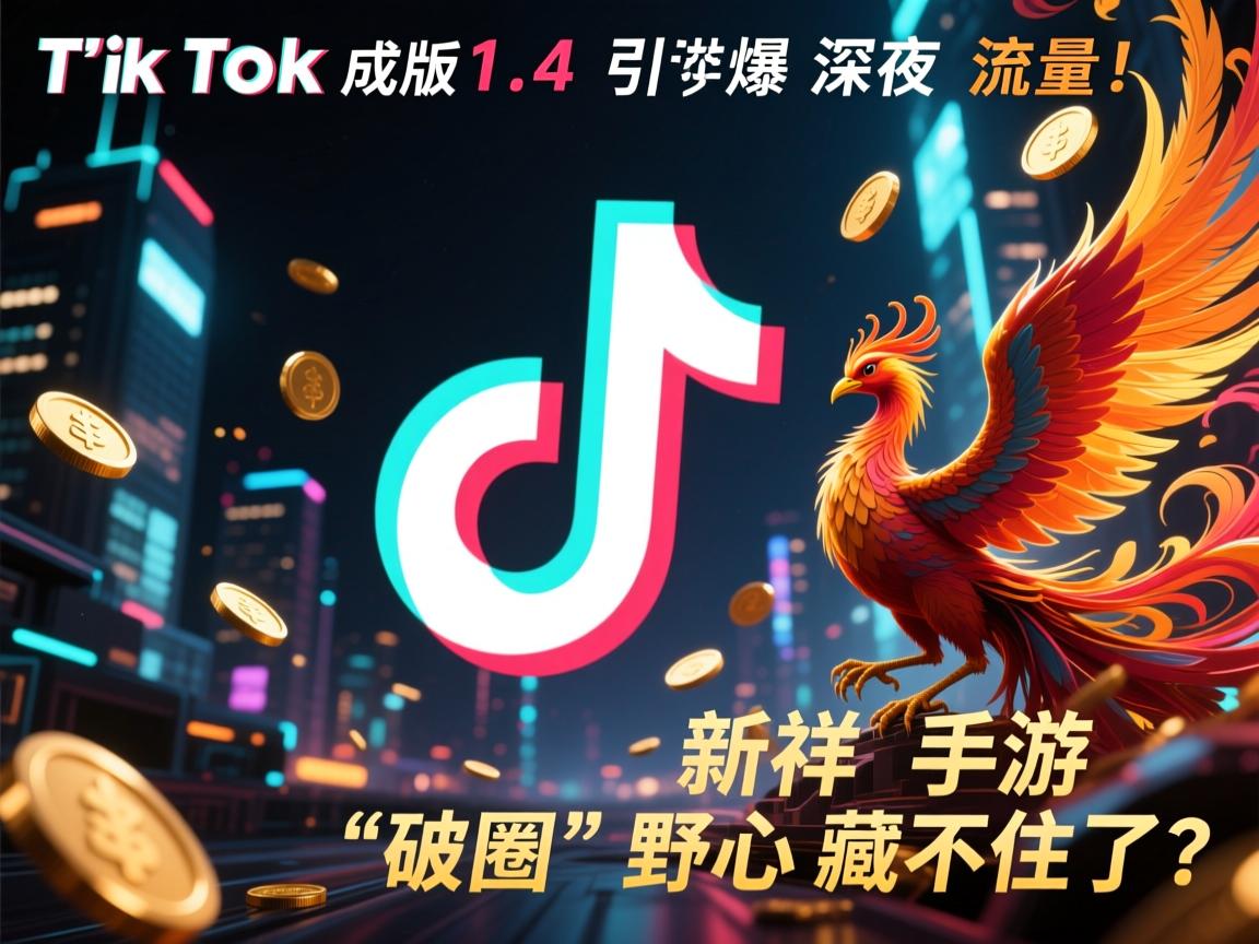 TikTok成年版1.4引爆深夜流量!新凤祥手游的破圈野心藏不住了?