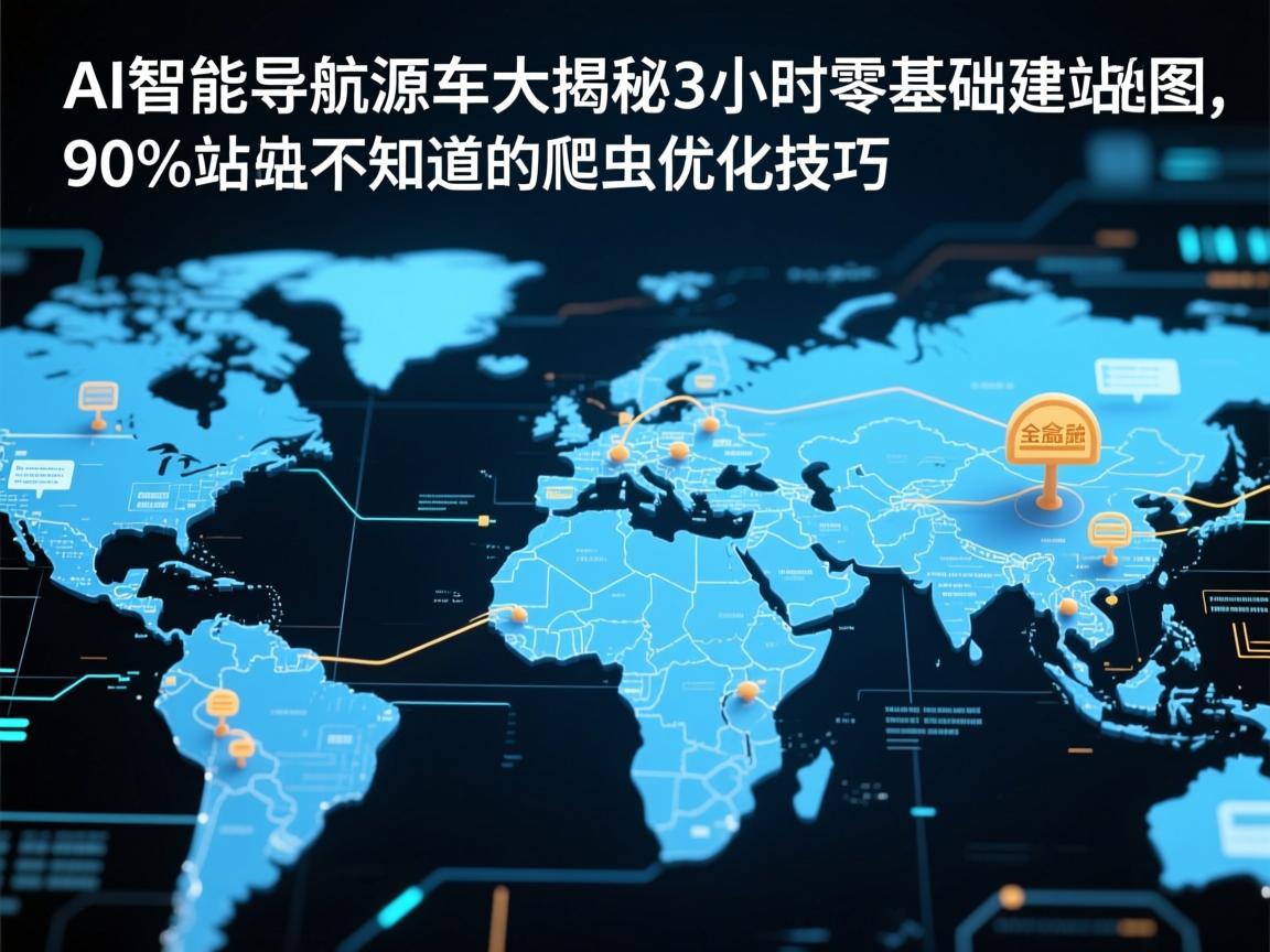 AI智能导航源码大揭秘，3小时零基础建站地图，90%站长不知道的爬虫优化技巧